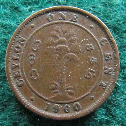 Ceylon 1900 1 Cent Coin