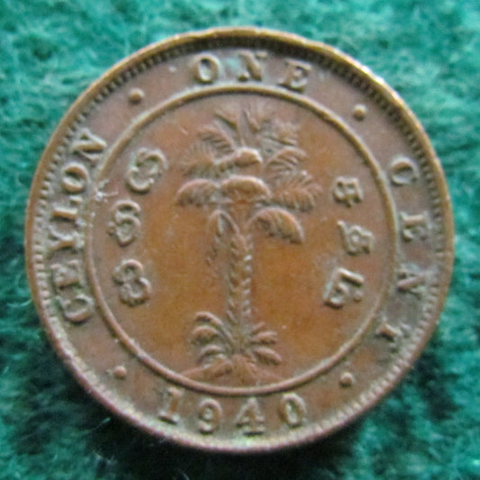 Ceylon 1940 1 Cent Coin