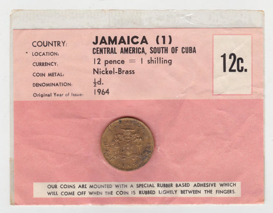 Jamaca 1964 1/2 Half Penny Coin