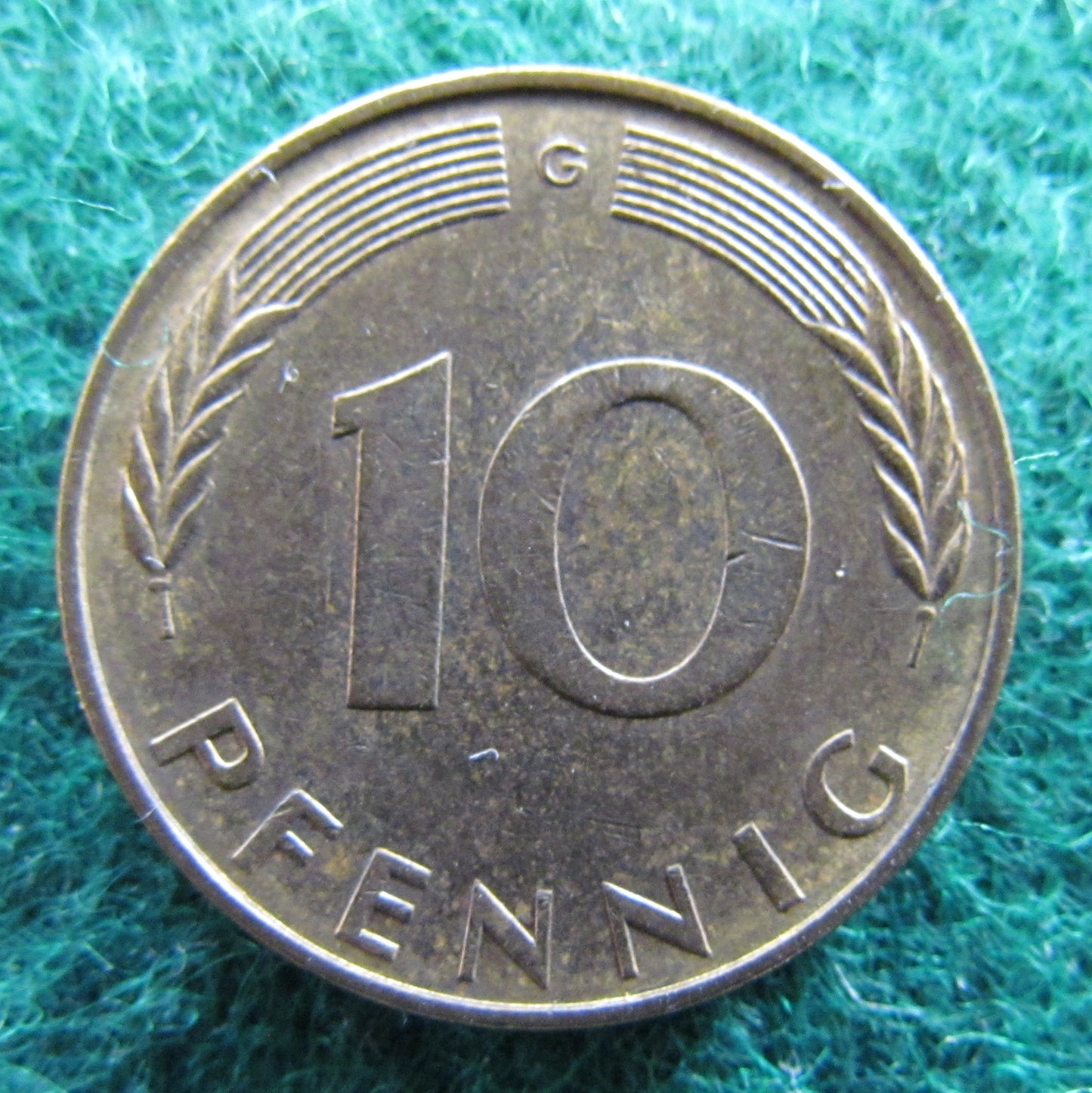 Germany 1971 G 10 Pfennig Coin