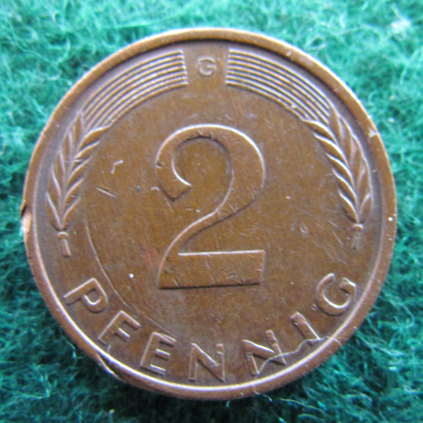 Germany 1971 G 2 Pfennig Coin