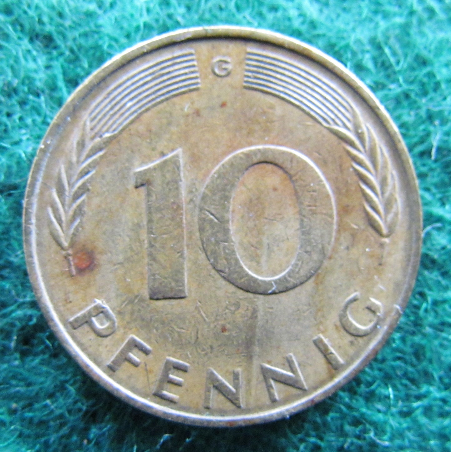 Germany 1974 G 10 Pfennig Coin