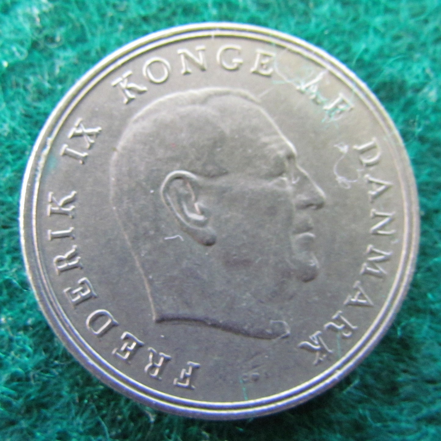 Denmark 1962 1 Krone Coin King Frederik IX