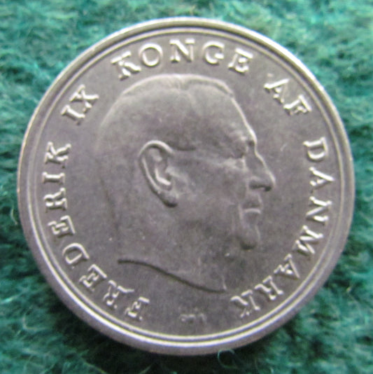 Denmark 1969 1 Krone Coin King Frederik IX
