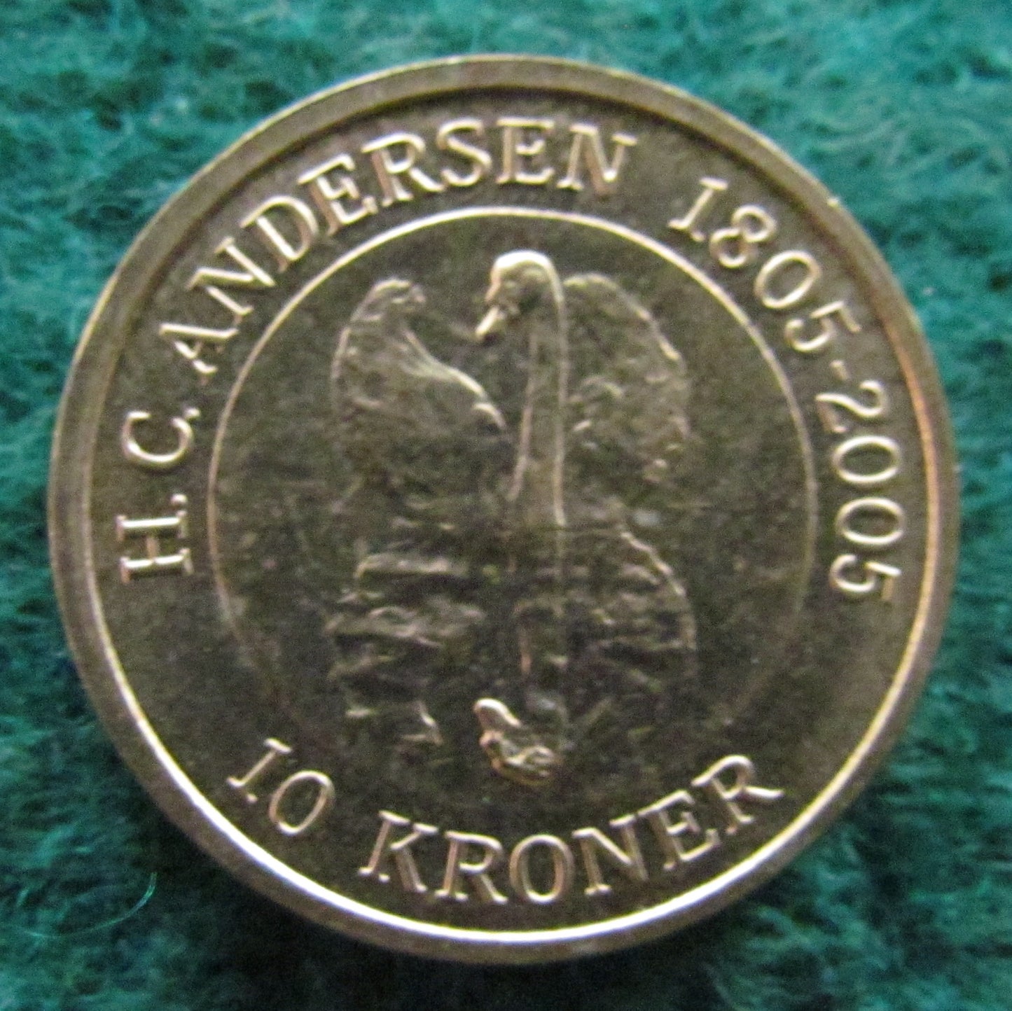 Denmark 2005 10 Kroner Coin Queen Margrethe II - H C Anderson Commemorative