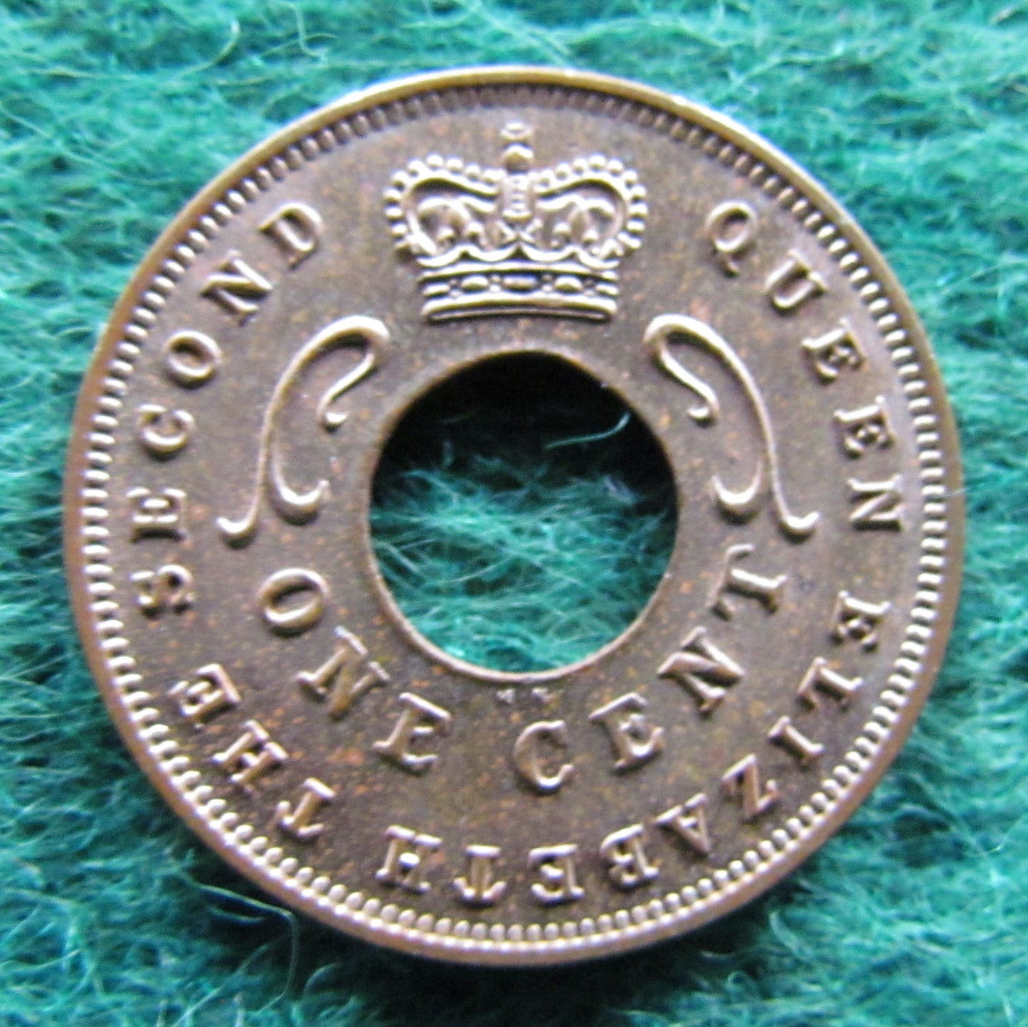 East Africa 1959 1 Cent Queen Elizabeth II Coin - Circulated