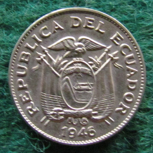 Ecuador 1945 5 Centavos Coin - Circulated