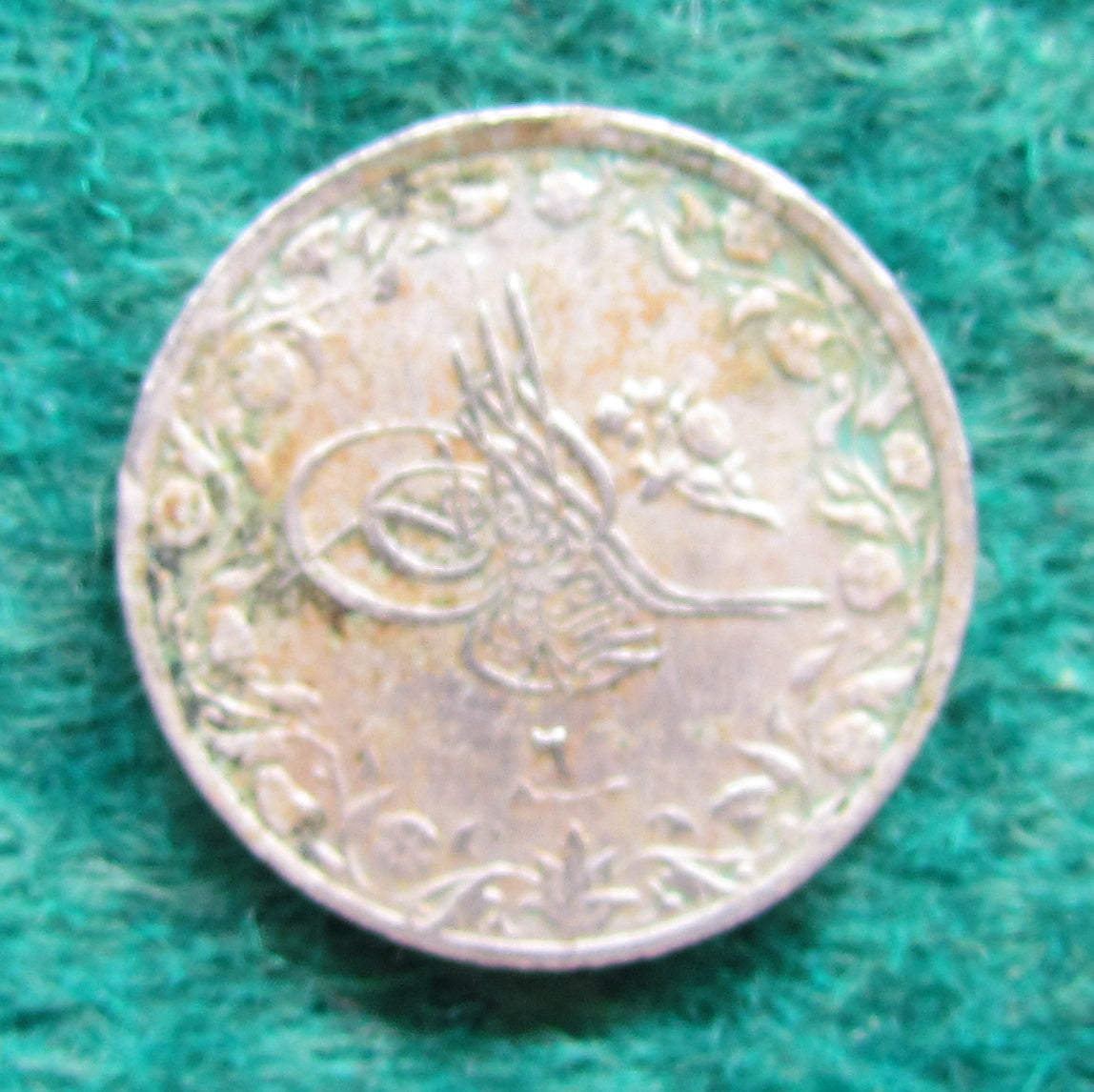 Egyptian 1915 1/10 Qirsh Coin Mehmed V 1327/6 - Circulated