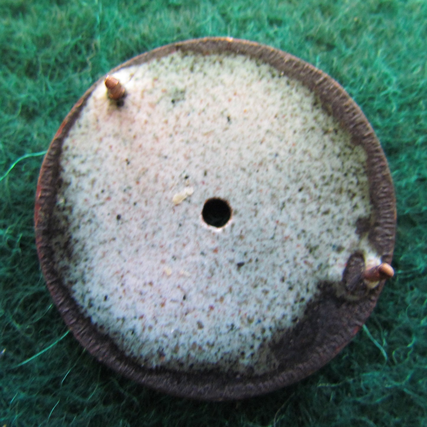 A Saunders Sydney Enameled Watch Face With Roman Numerals Red Twelve 23.7mm Diameter