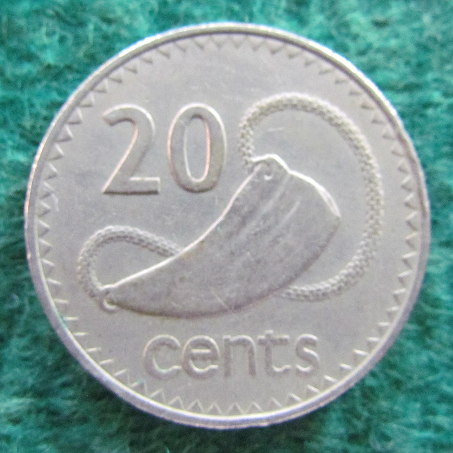 Fiji 1974 20 Cent Queen Elizabeth Coin