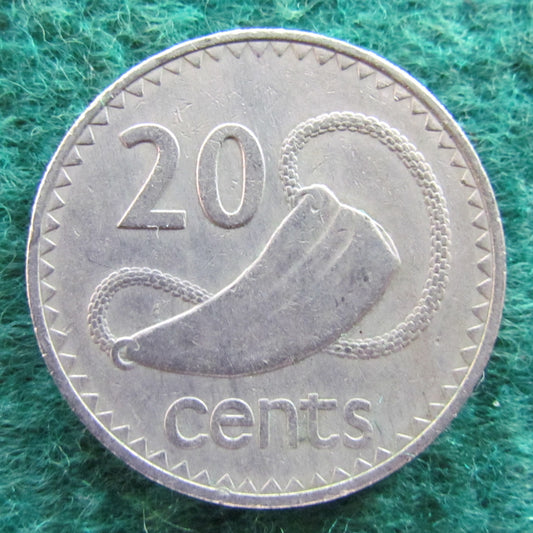Fiji 1977 20 Cent Queen Elizabeth Coin