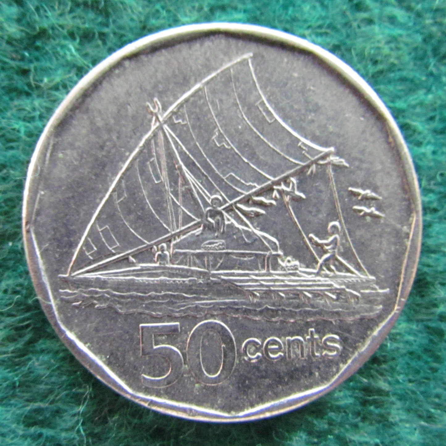 Fiji 2009 50 Cent Queen Elizabeth II Coin