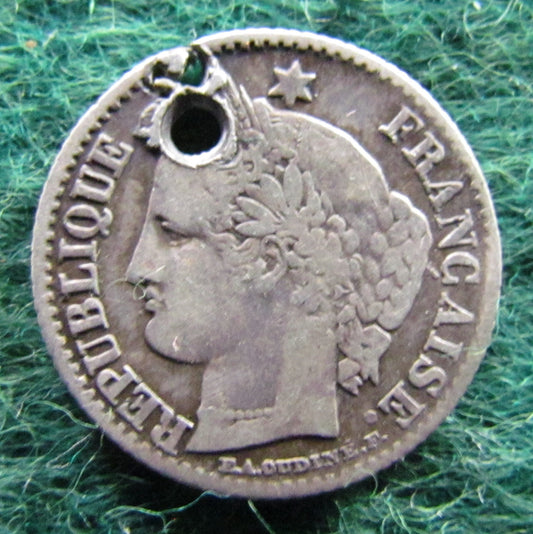 French 1850 20 Centimes Coin - Circulated