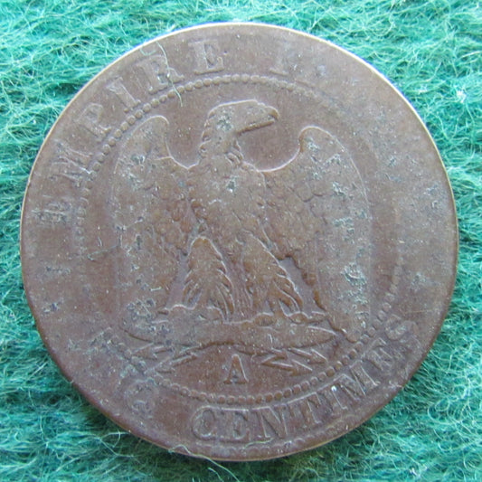 French 1854 A 5 Centimes Coin - Napoleon III