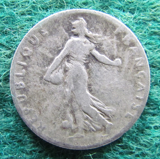 French 1898 50 Centimes Coin - Circulated