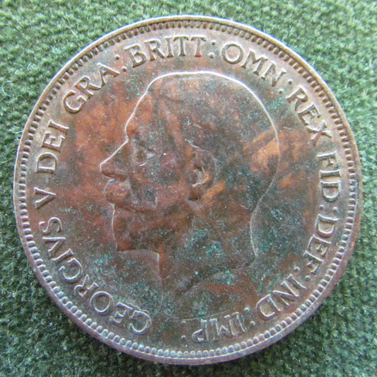 GB British UK English 1931 Penny King George V Coin