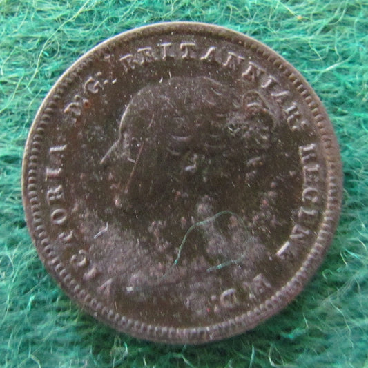 GB British UK English 1844 Half Farthing Queen Victoria Coin - Young Head