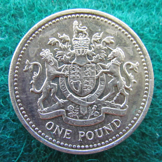 GB British UK English 1983 1 Pound Queen Elizabeth Coin