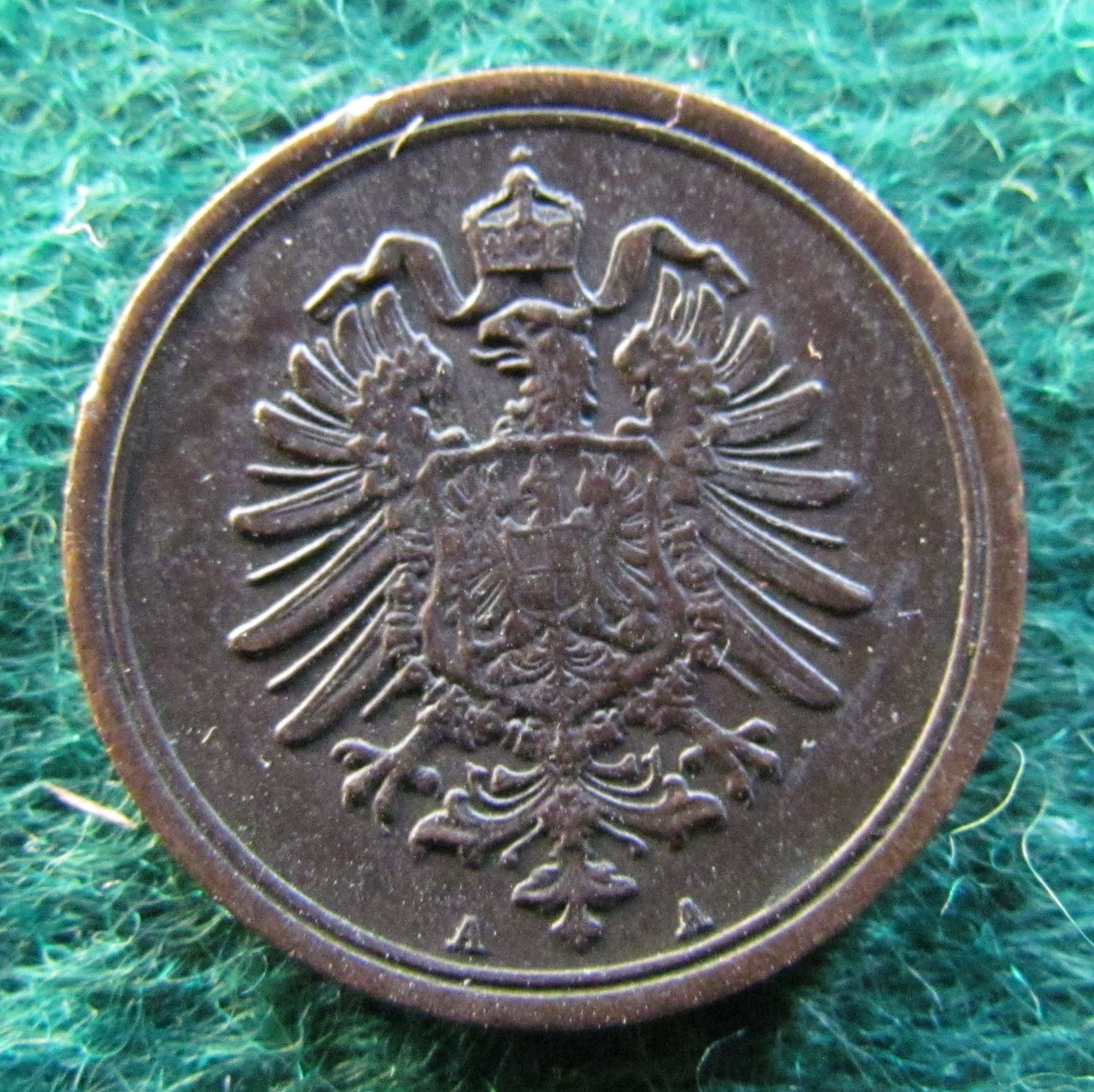 Germany 1876 1 Pfennig Coin - Circulated