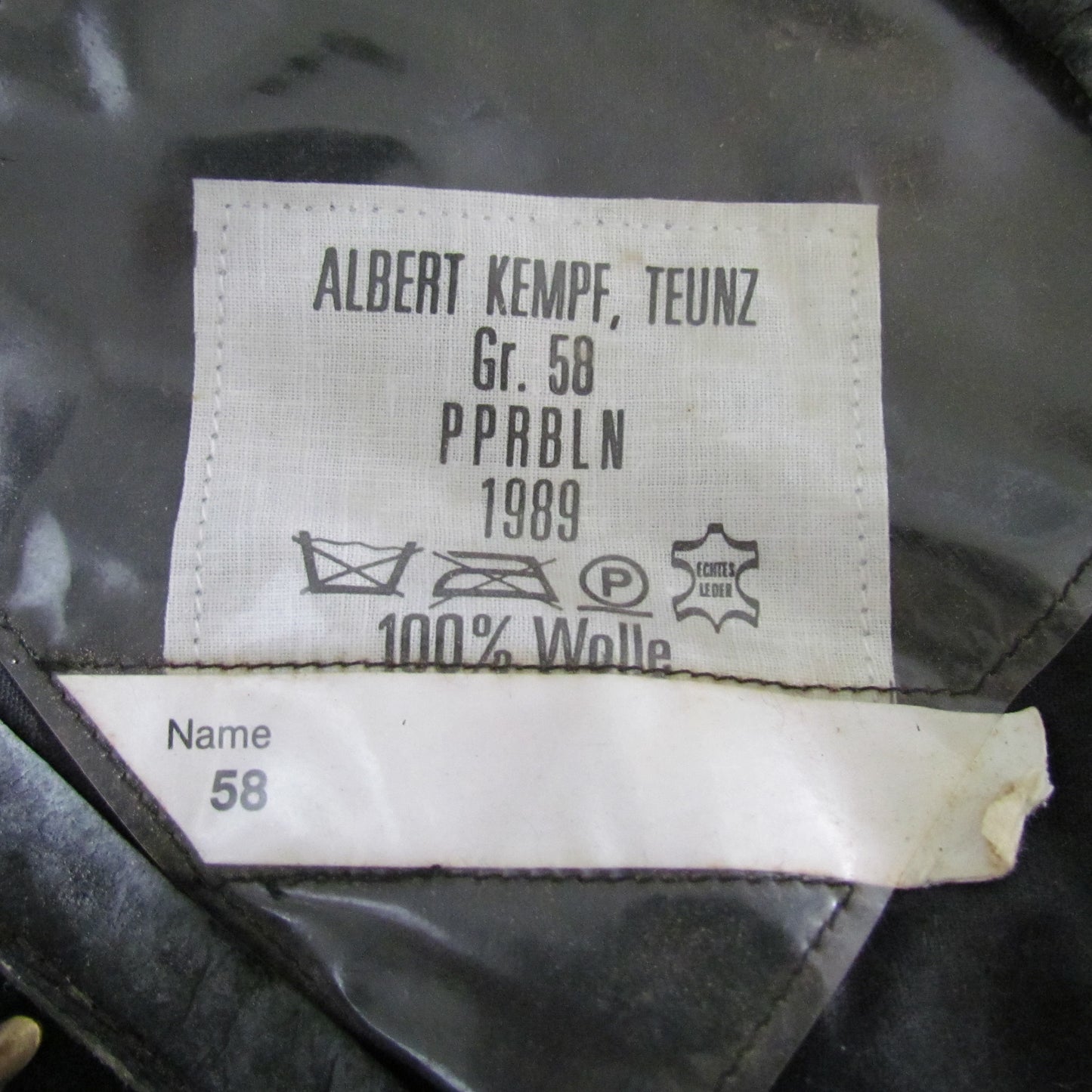 West German Woolen Police Beret Dated 1989