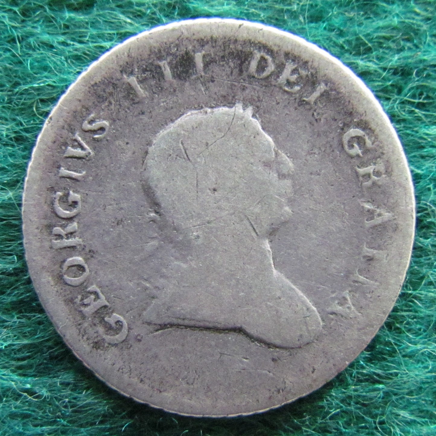 United Colony Of Demerary & Essequibo 1809 1/2 Gulden George III Coin Guyana