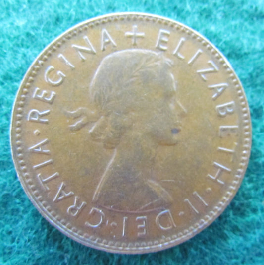 Australian 1953 1/2d Half Penny Queen Elizabeth II Coin