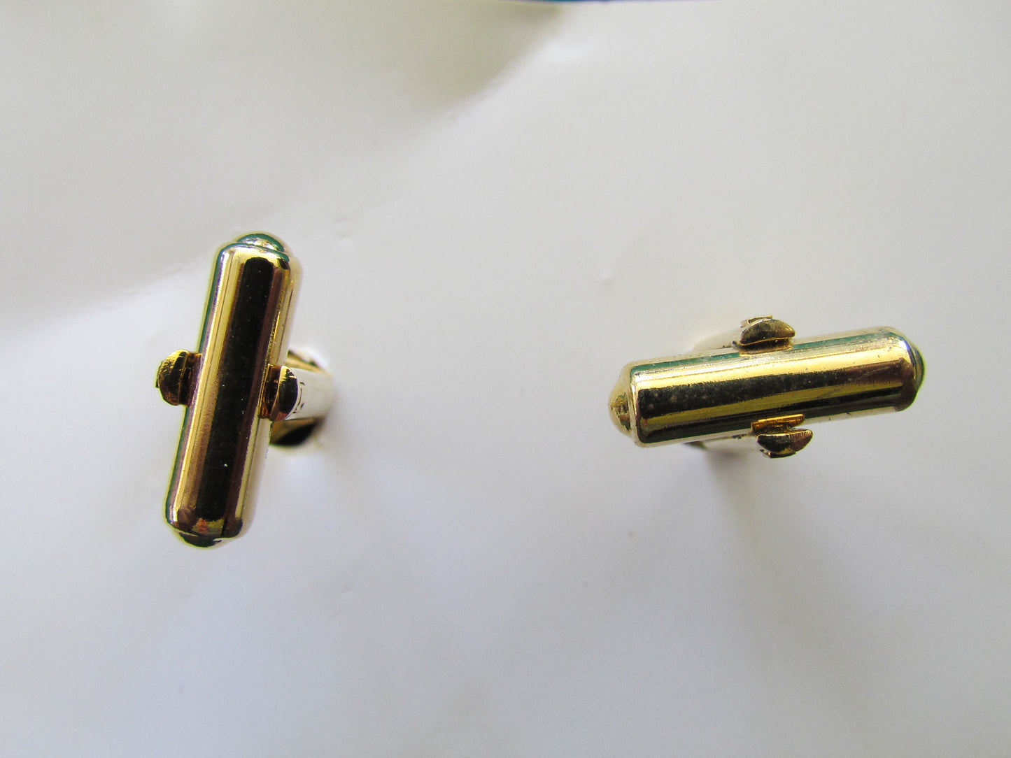 Handcuff Cufflinks Gilt Metal