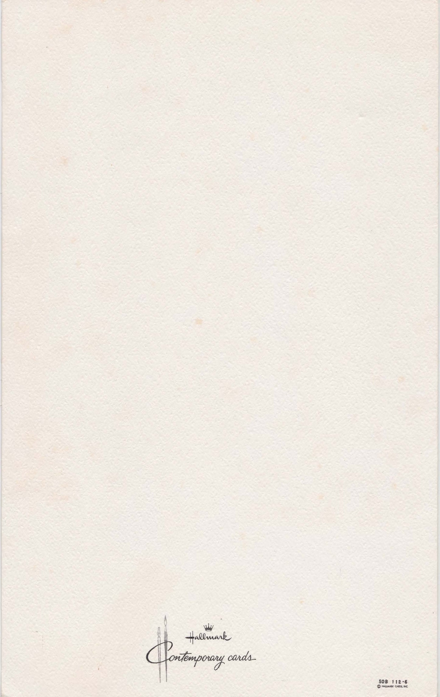 Harry Rogers Personal Birthday Card 1961