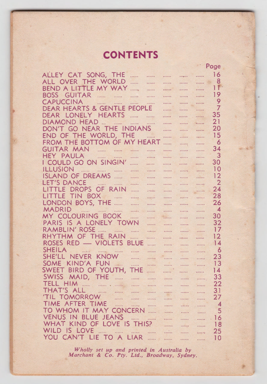 Hit Parade Songster No. 12 - Chappell Morris Etc