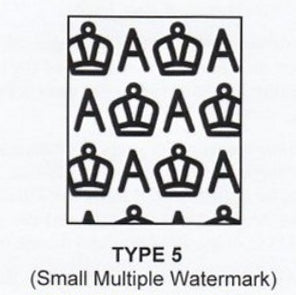 Australian 1 1/2 Penny Brown KGV King George V Stamp - Type 5 Small Multiple Watermark