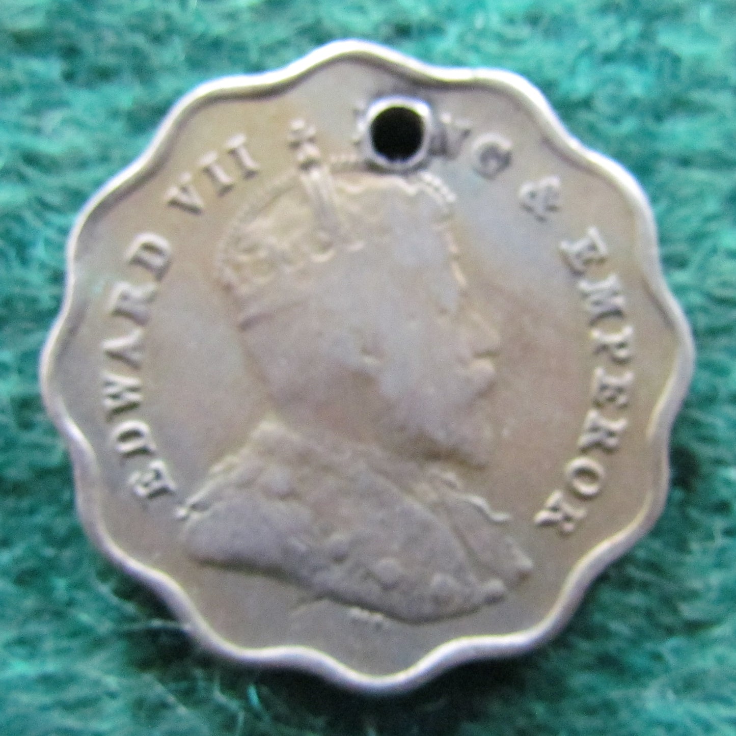 India 1907 1 One Anna King Edward VII Coin - British Rule