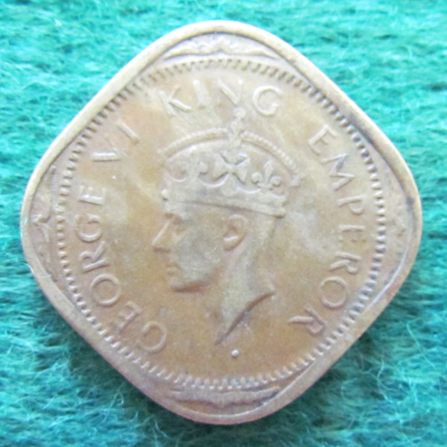 India 1944 2 Annas Coin - Circulated