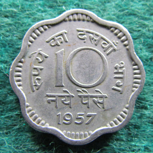 India 1957 10 Paise Coin