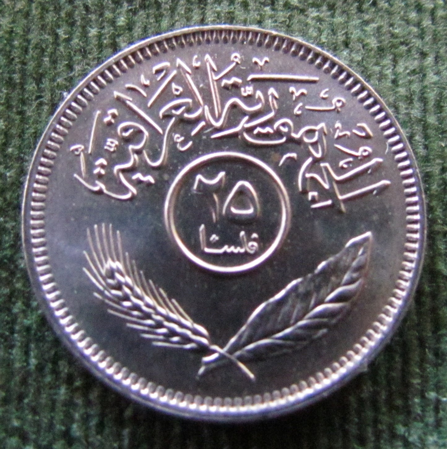 Iraq 1975 25 Fils Coin AH 1395 - Circulated