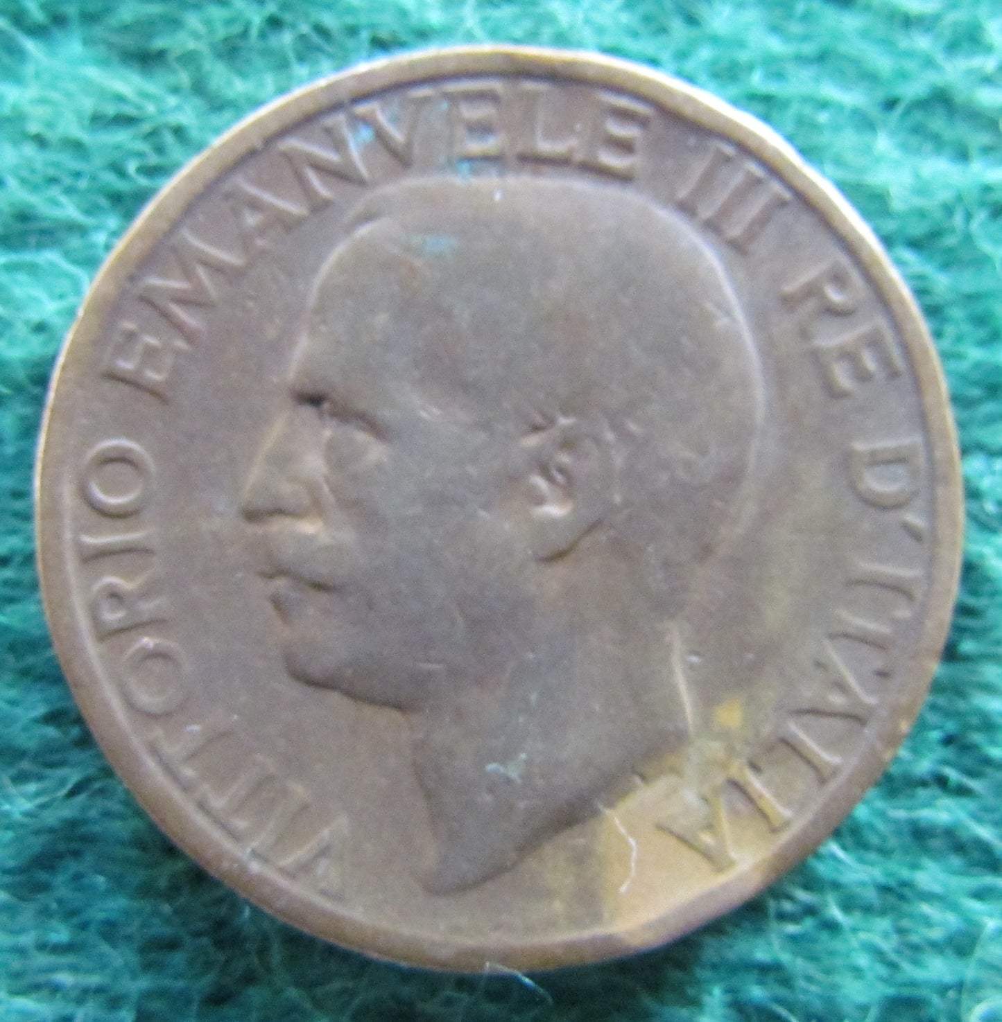 Italy 1921 10 Centesimi Coin - Vittorio Emanvelle III