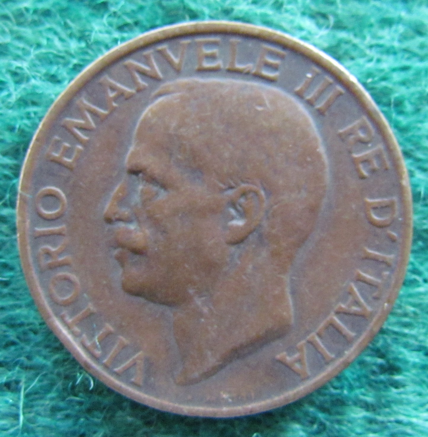 Italy 1927 10 Centesimi Coin - Vittorio Emanvelle III