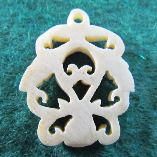 Ivory Pierce Carved Pendant