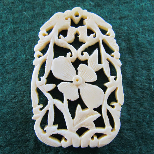 Ivory Pierce Carved Pendant