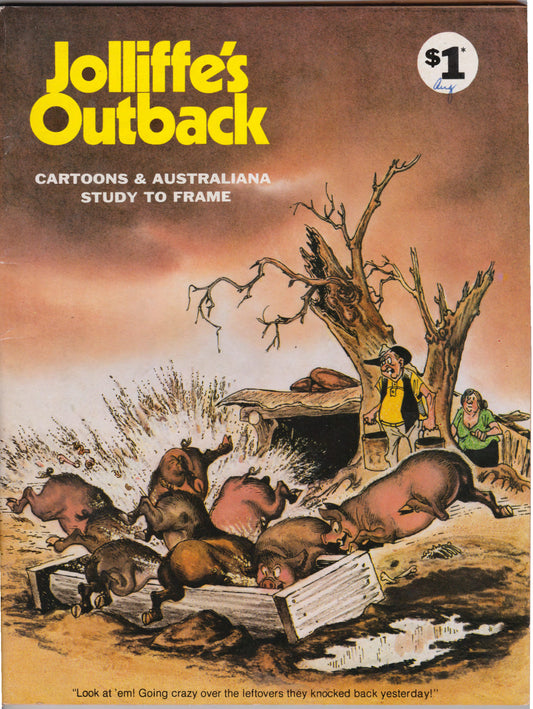 Jolliffe's Outback Cartoons And Australiana Study To Frame - Number 108 Aug 1979