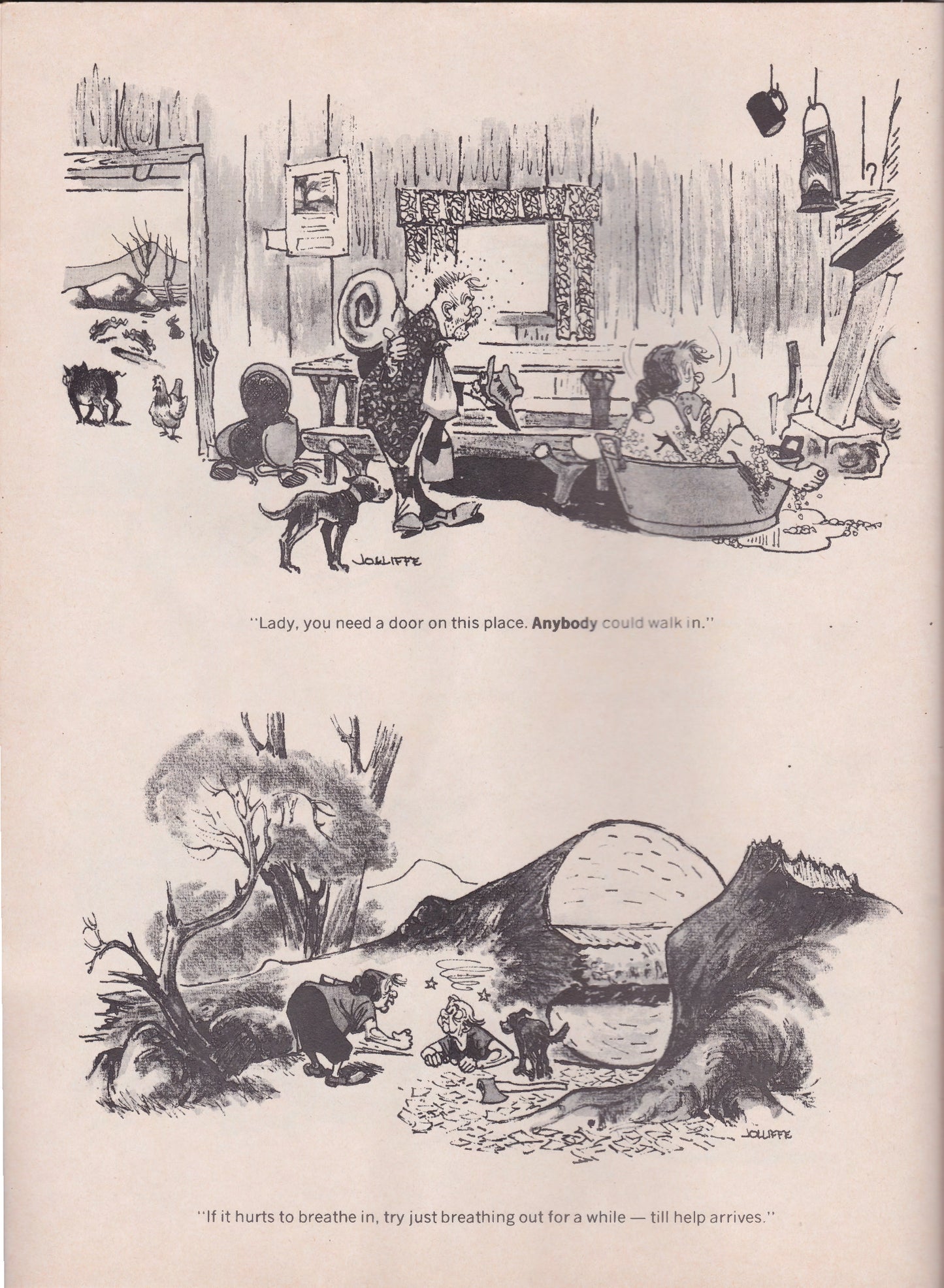 Jolliffe's Outback Cartoons And Australiana Study To Frame - Number 98