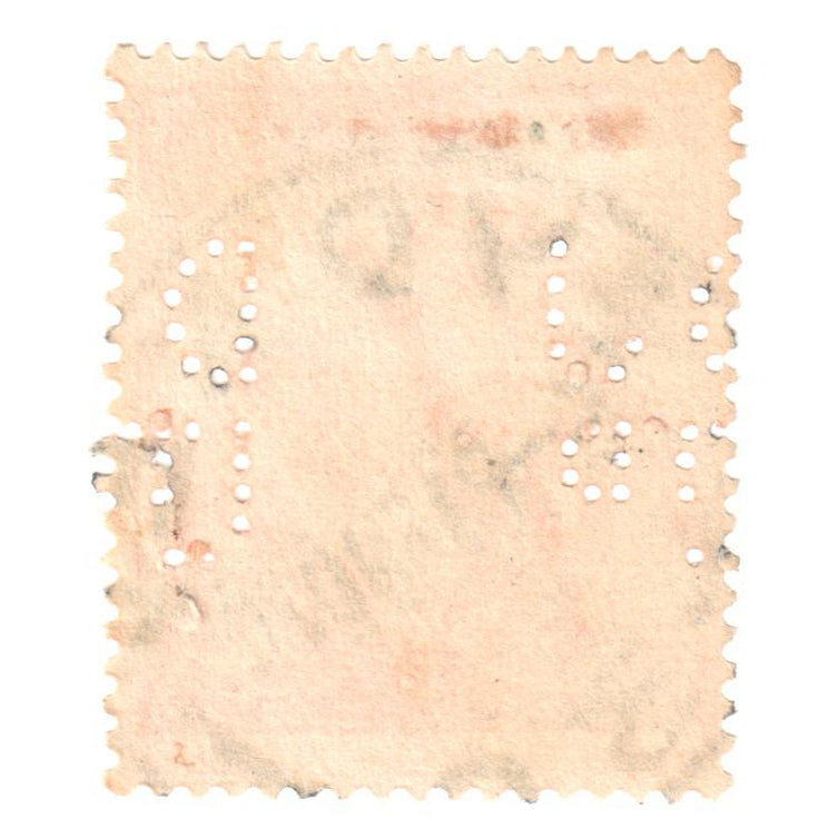Australian 2 Penny Orange King George V Stamp - Perforation Variant