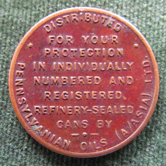 Kendall Oil Good Luck Token