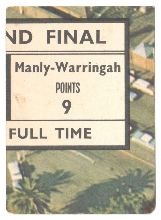 Scanlens 1969 A Grade NRL Football Card #36 - Mick Maher - North Sydney Bears