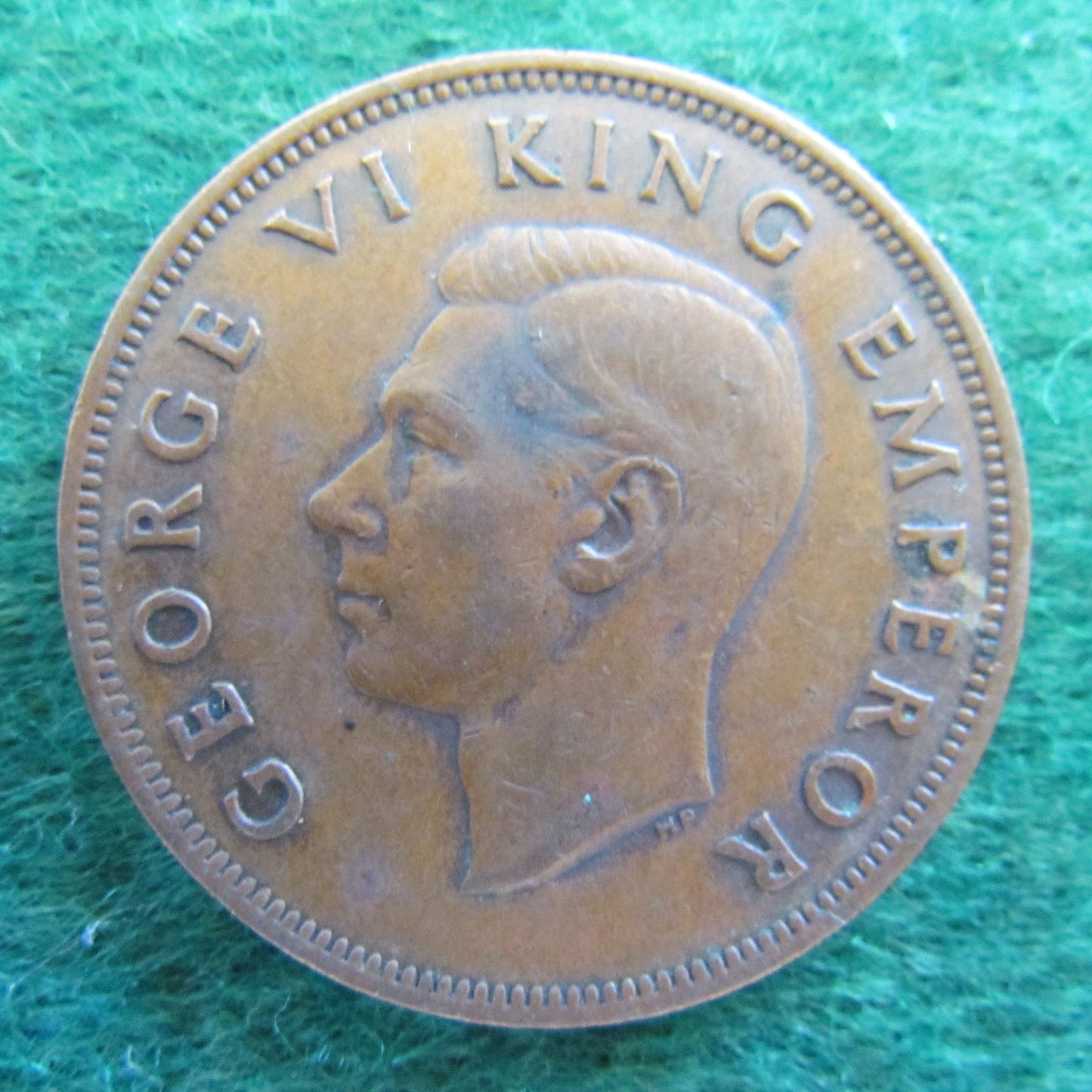 New Zealand 1945 Penny King George VI Coin