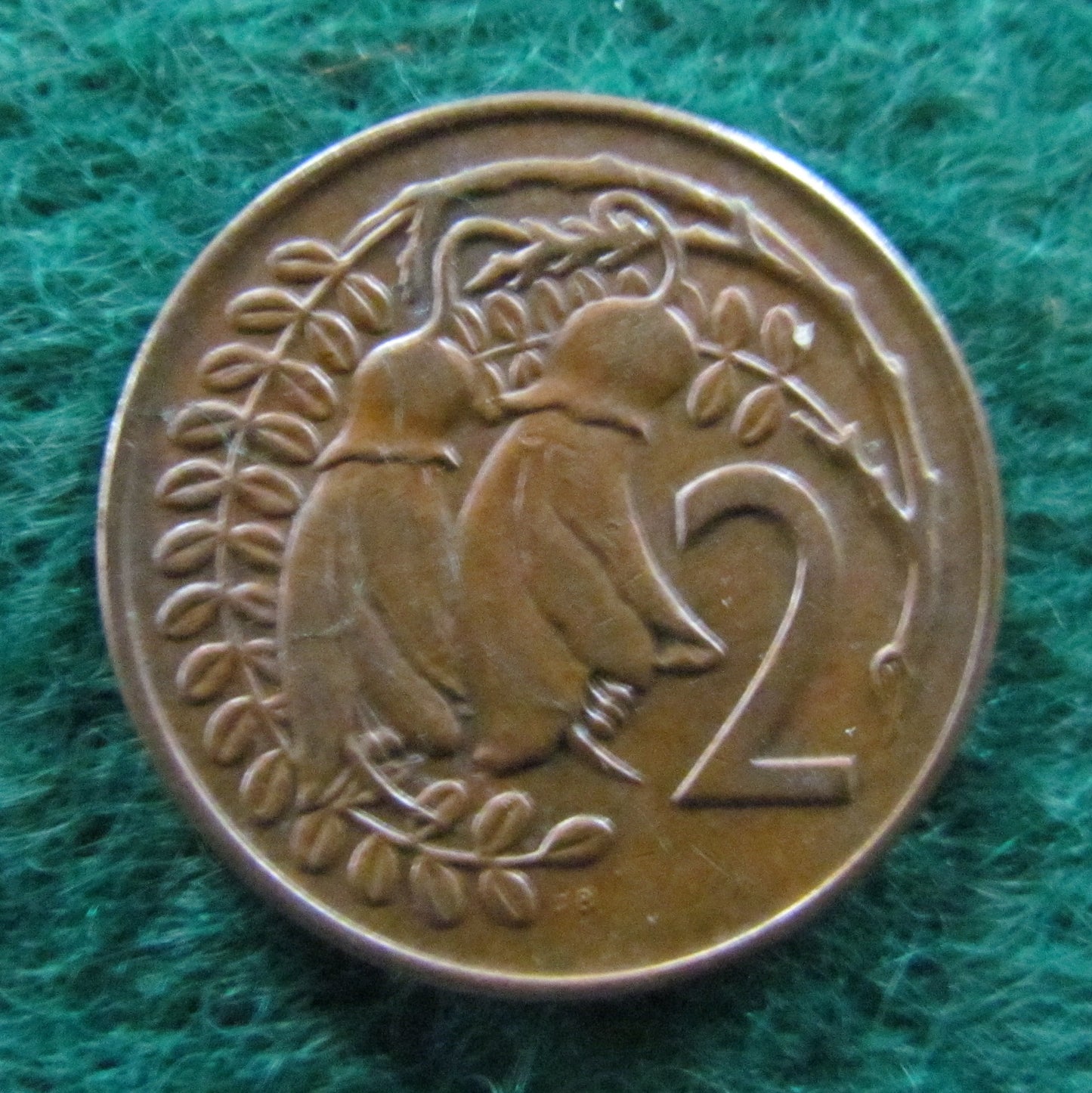 New Zealand 1971 2 Cent Queen Elizabeth II Coin