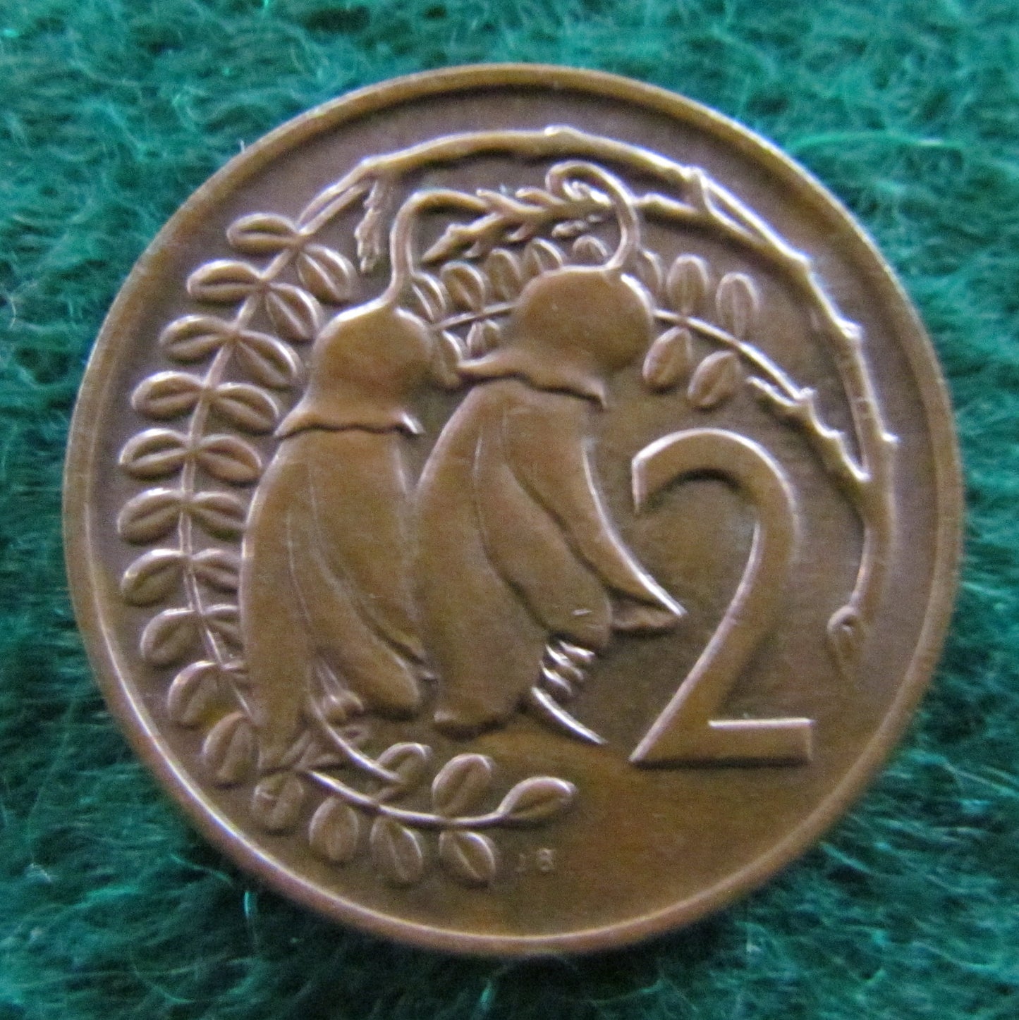 New Zealand 1973 2 Cent Queen Elizabeth II Coin