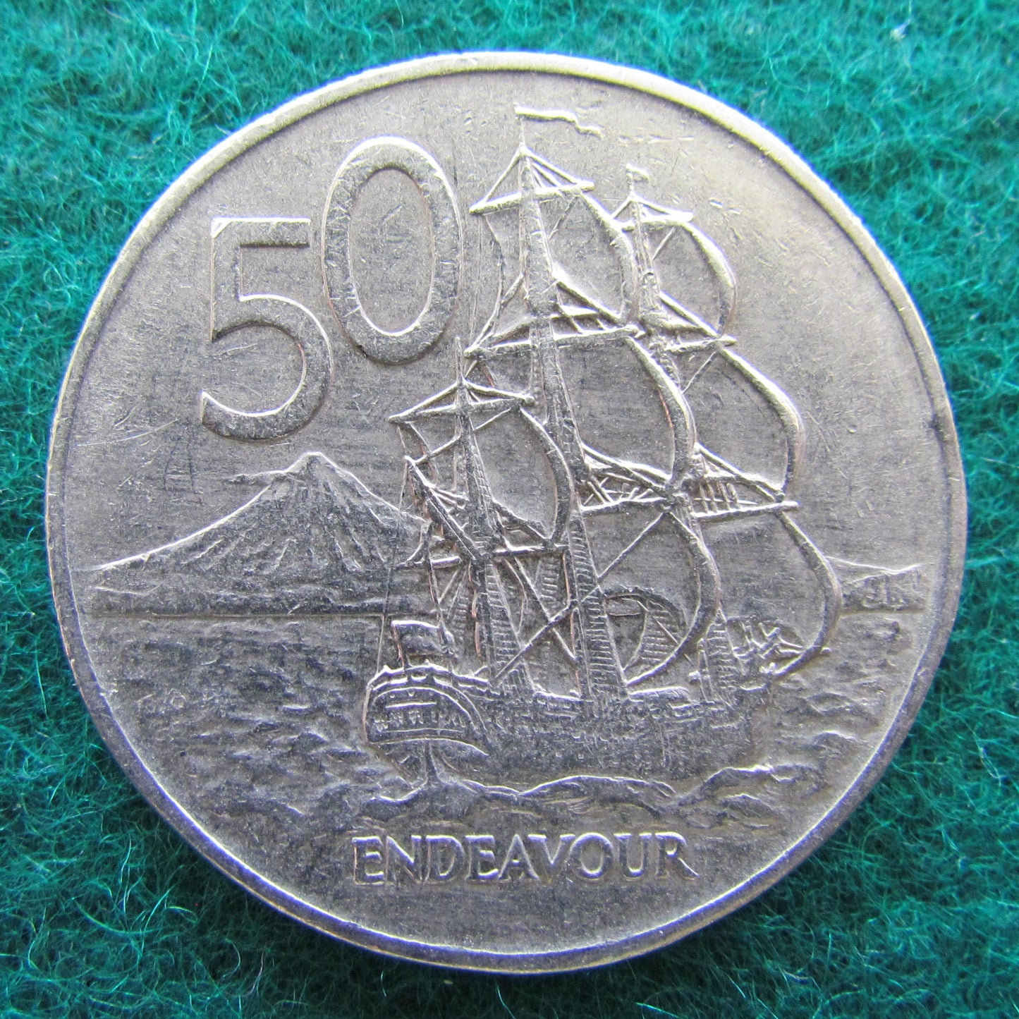 New Zealand 1973 50 Cent Queen Elizabeth Coin