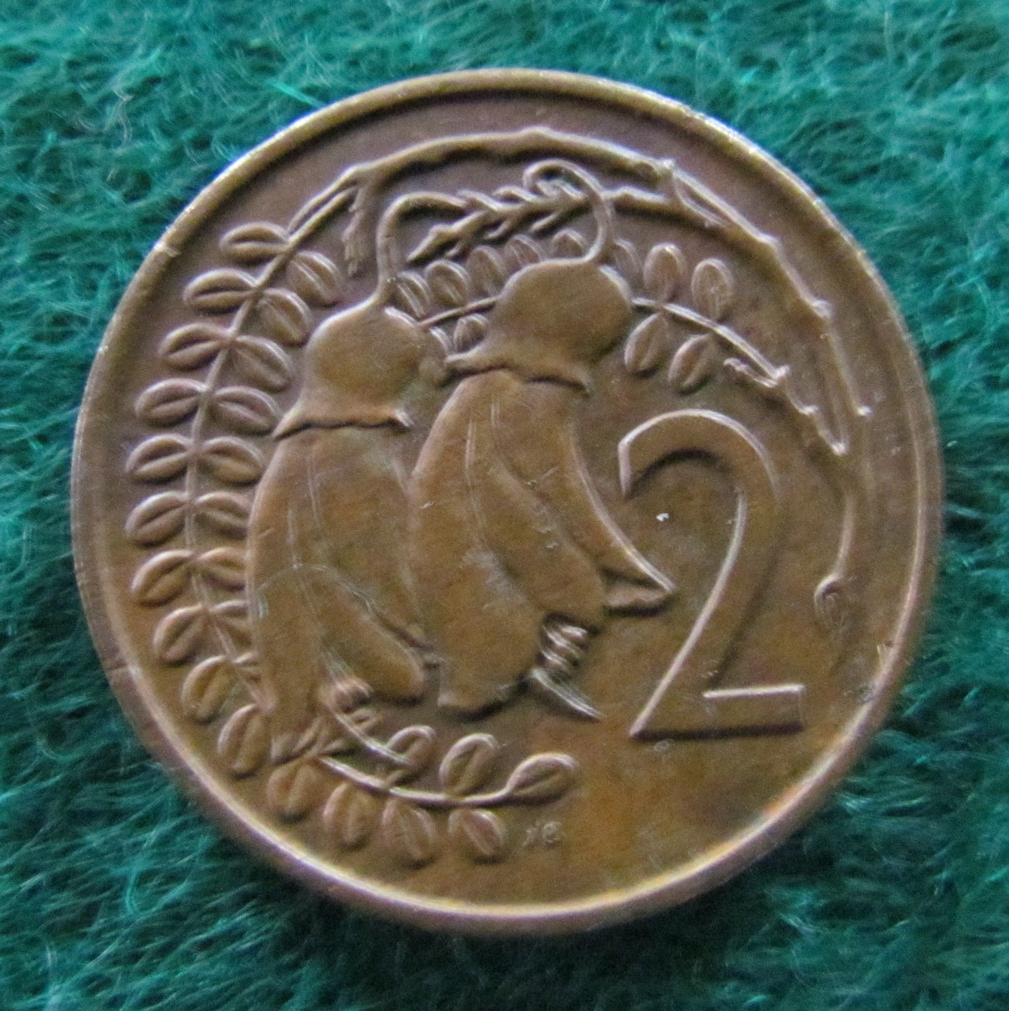 New Zealand 1975 2 Cent Queen Elizabeth II Coin