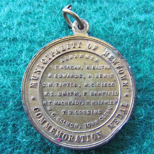 Municipality of Newtown Commemoration Medal Silver Jubilee 1862 - 1912