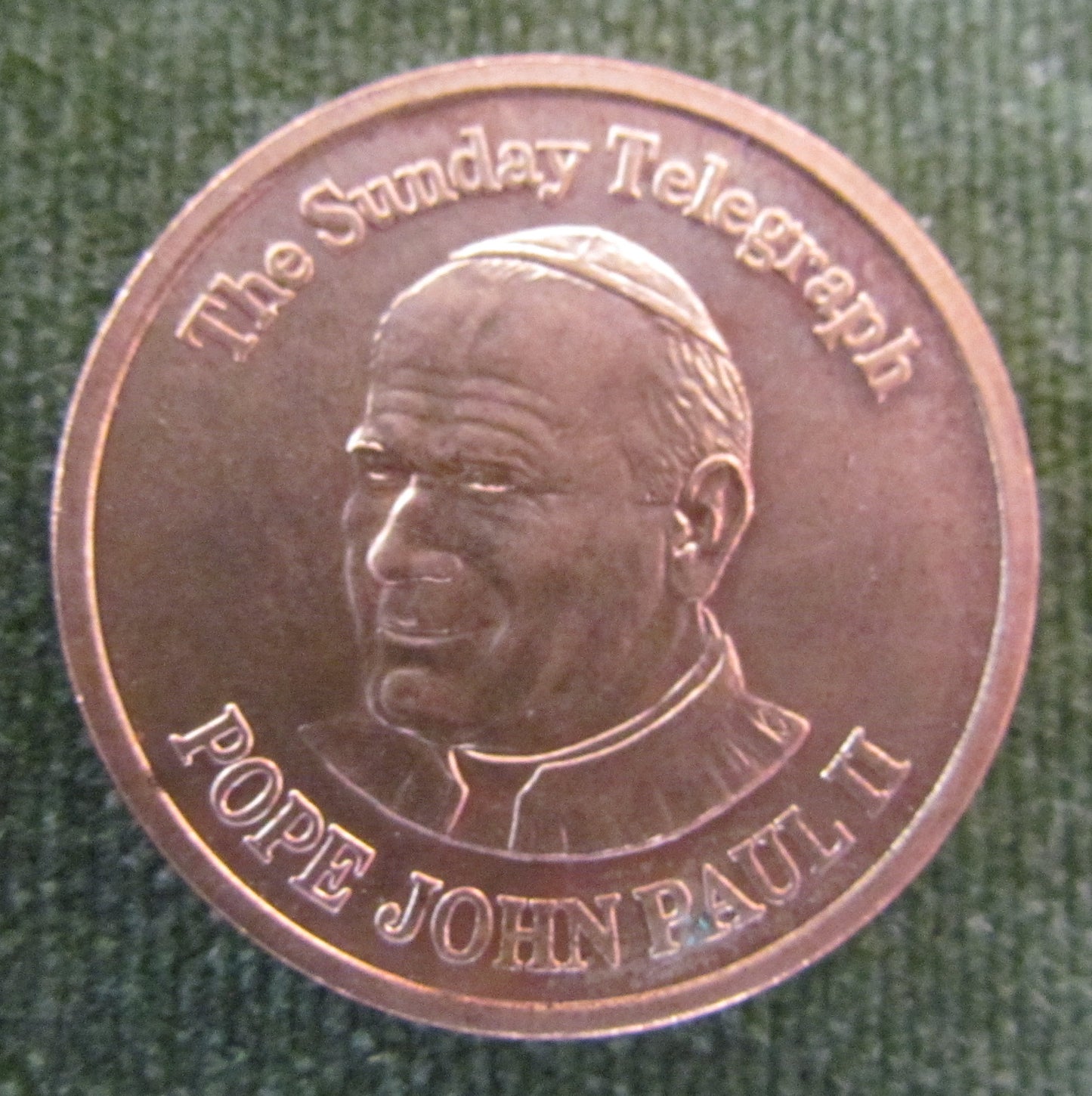 Pope John Paul II & Mary MacKillop Medallion 1995 - Sunday Telegraph